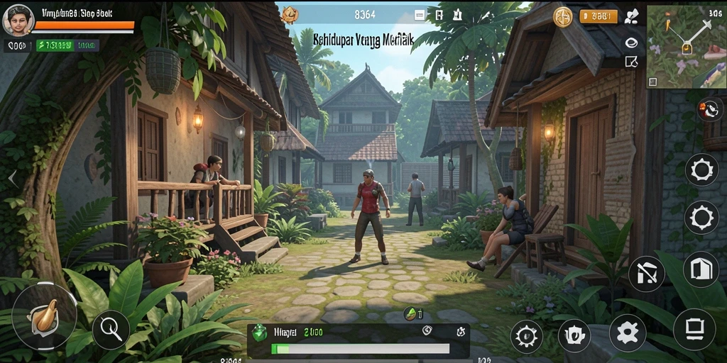 Screenshot utama 8364 menampilkan gameplay simulasi kehidupan yang seru.