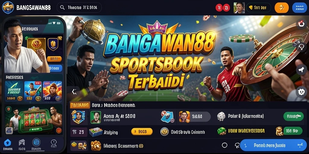 Tampilan utama BANGSAWAN88 dengan fitur sportsbook yang menarik.