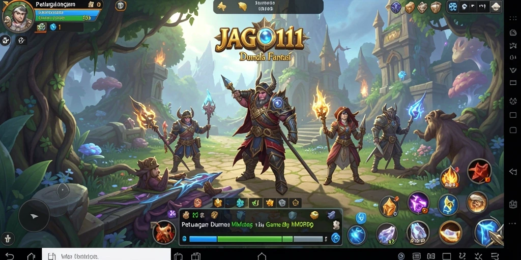 Tampilan utama gameplay JAGO11 dengan aksi seru di dunia MMORPG.