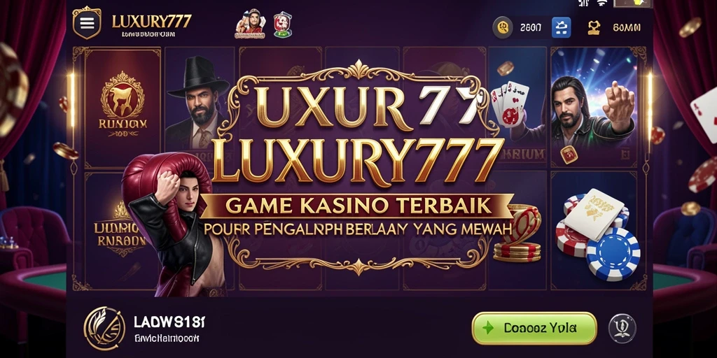 Tampilan gameplay LUXURY777 yang mengesankan dan realistis.