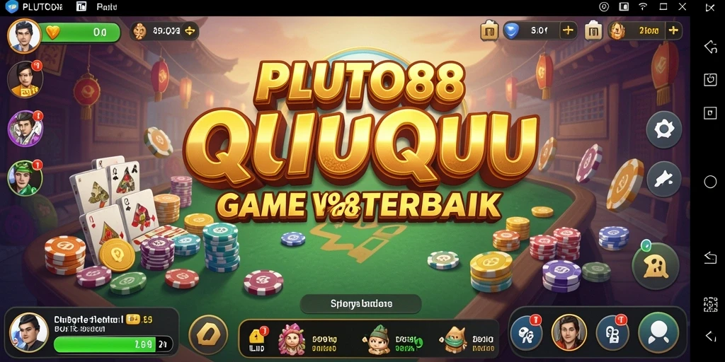 Screenshot gameplay menarik dari PLUTO88 menunjukkan aksi QiuQiu yang seru.