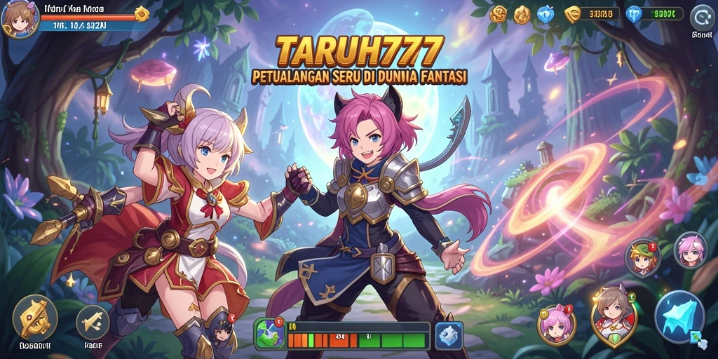 Tangkapan layar TARUH777 menampilkan aksi seru dalam gameplay Anime.