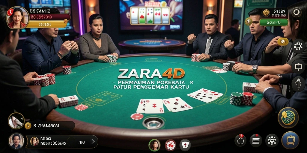 Screenshot gameplay ZARA4D menampilkan momen seru saat bermain Poker.